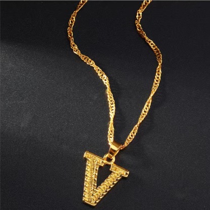 🎁 50% sleva na všechny produkty !🌌Zlaté iniciály A-Z přívěsek náhrdelník🌙