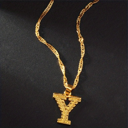 🎁 50% sleva na všechny produkty !🌌Zlaté iniciály A-Z přívěsek náhrdelník🌙