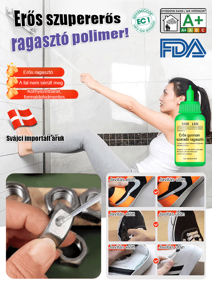5800 multifunkcionális univerzális erős, gyorsan száradó ragasztó