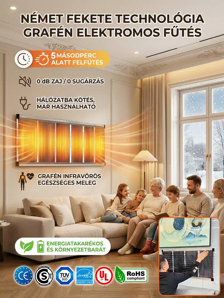 【5 másodperces gyorsfűtés】Német csúcstechnológiás grafén falmelegítő