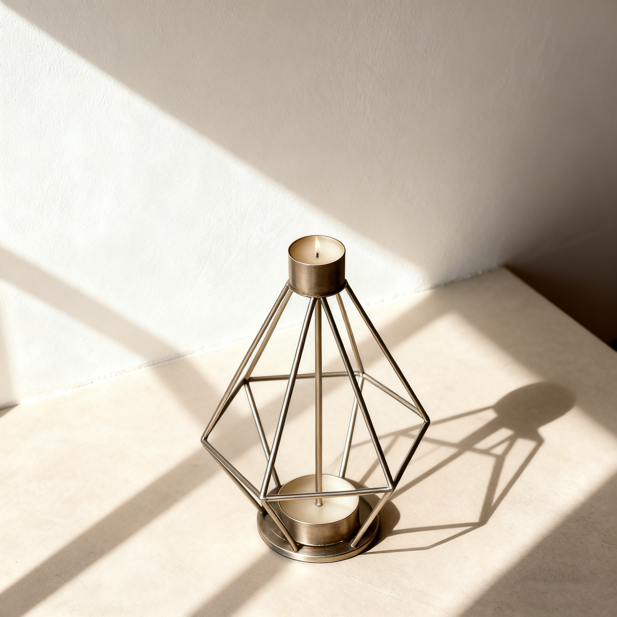 Fémes gyertyatartó díszek (5 darab)