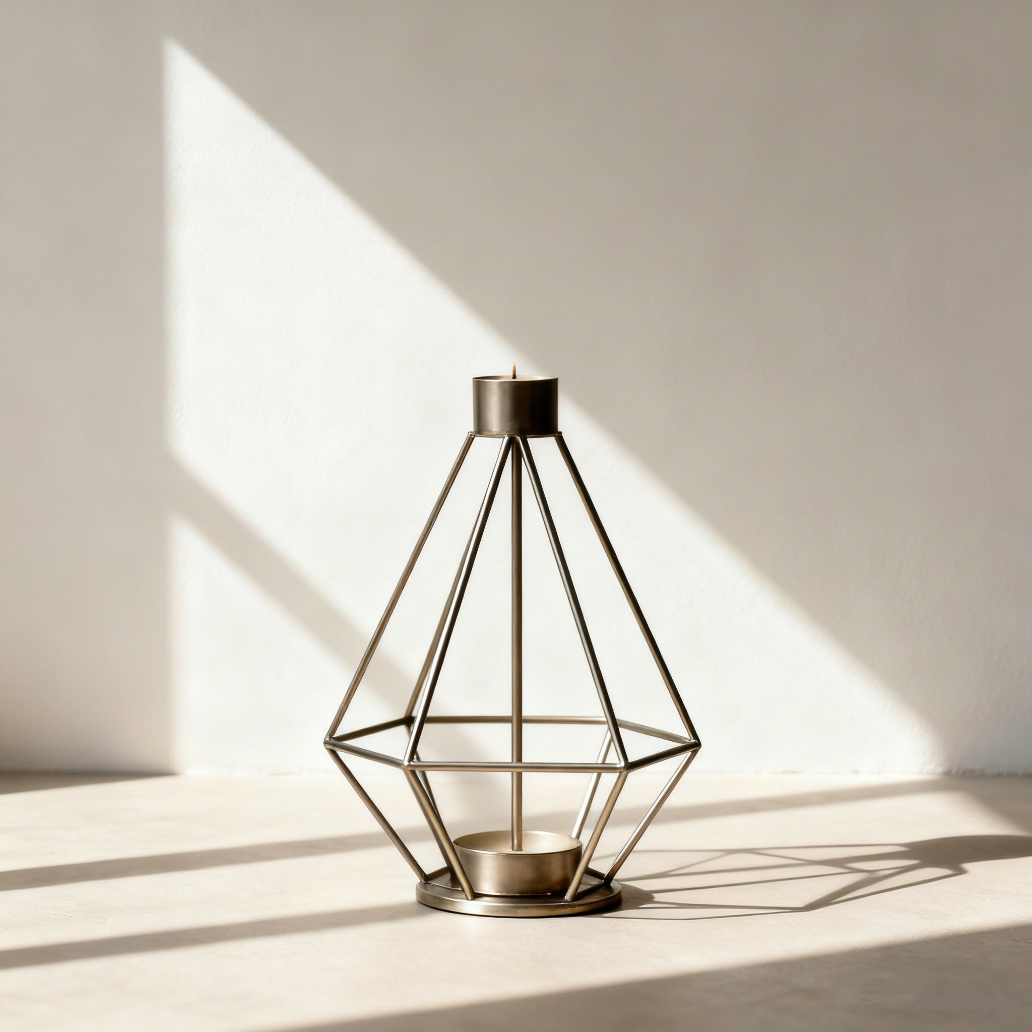 Modern f&eacute;m gyertyatart&oacute; d&iacute;sz szett, 5 darab