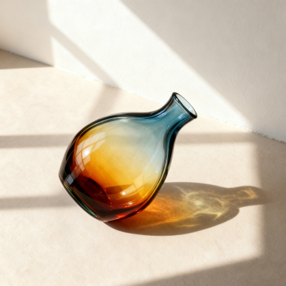 Grádiens színű váza dísz (2 darab)