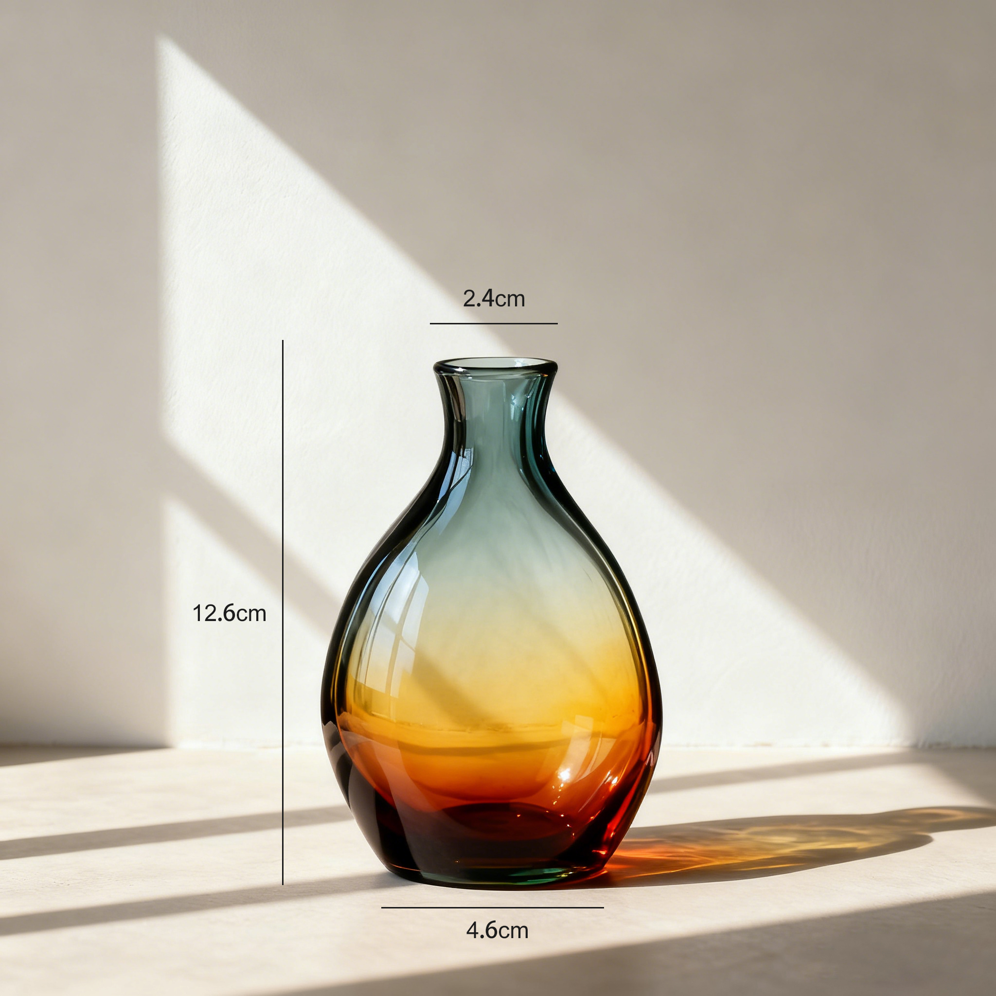 Grádiens színű váza dísz (2 darab)