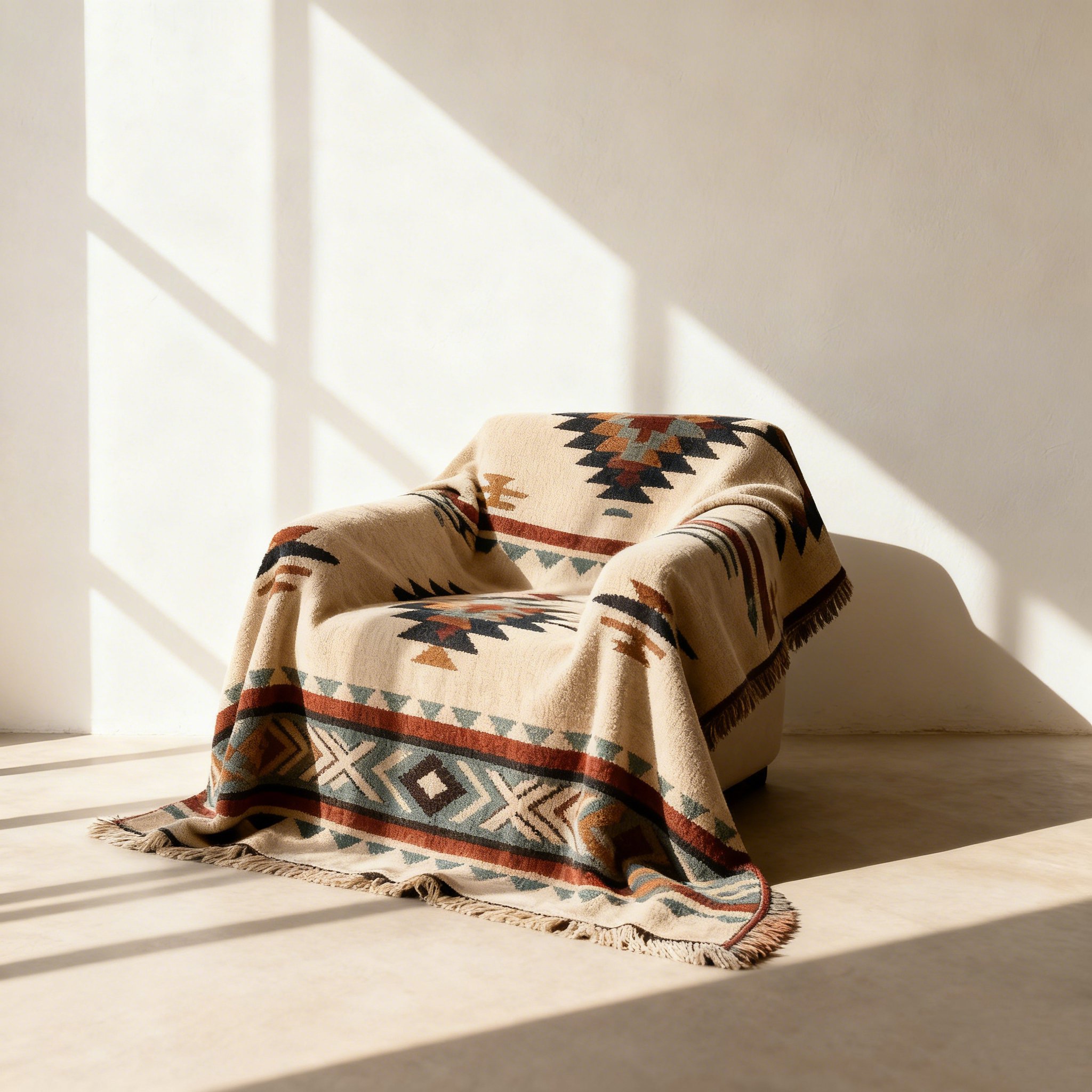 Meleg sz&iacute;nű kanapetakar&oacute; a nappaliban