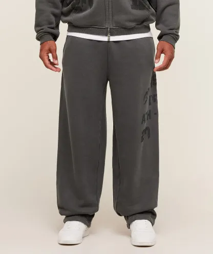 Collegiate Washed Wide Leg Jogger