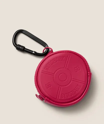 Weight Plate Zip Coin Pouch