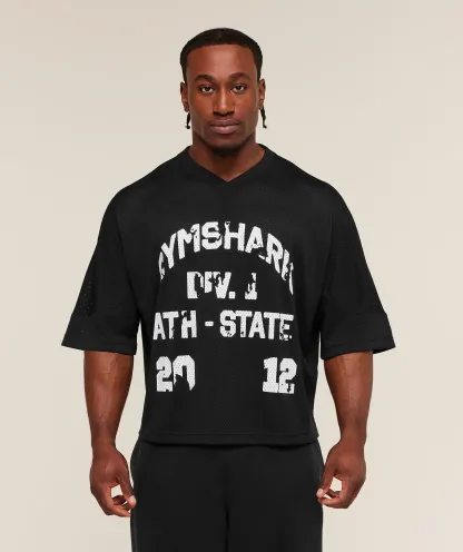 Graphic Mesh Oversized T-Shirt