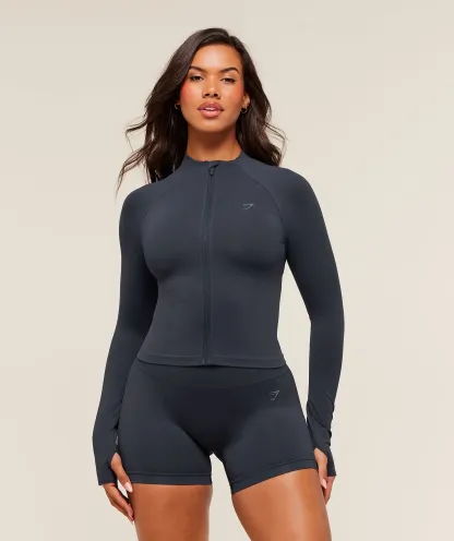 Soft Sculpt Zip Up Jacket