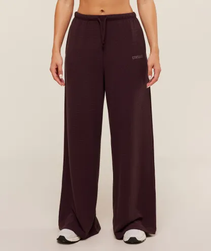 Waffle Wide Leg Pants