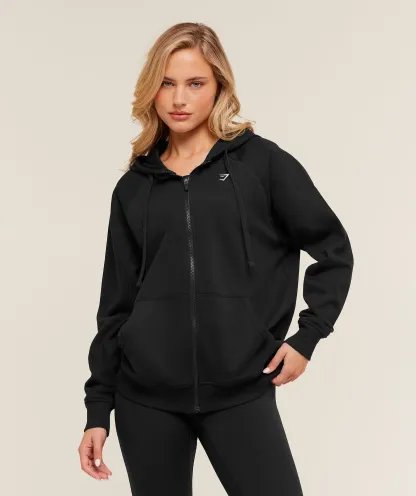 Training Fleece Oversized Zip Hoodie