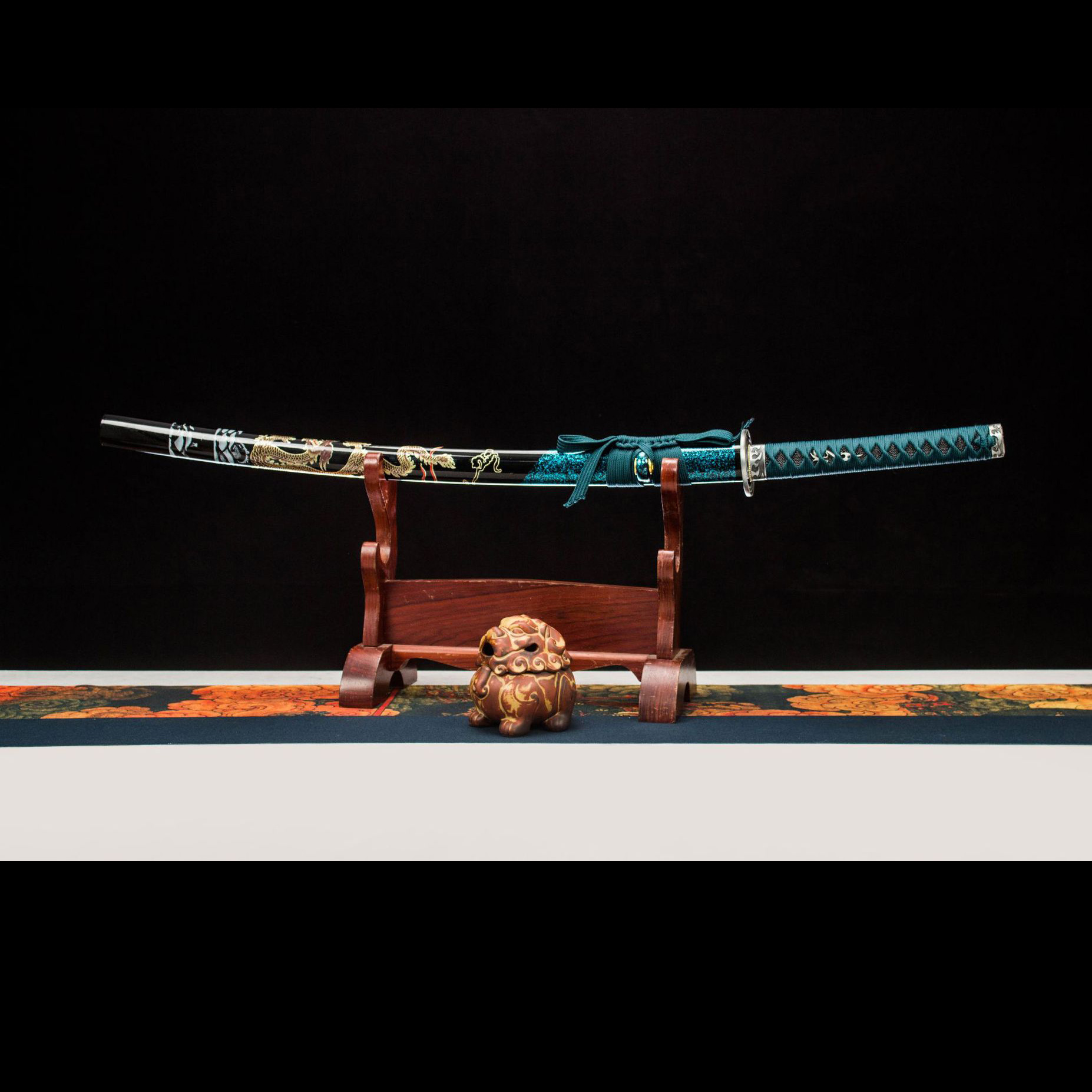 Growth Rune – Wood Element Katana Sword-KAGEFORGE5