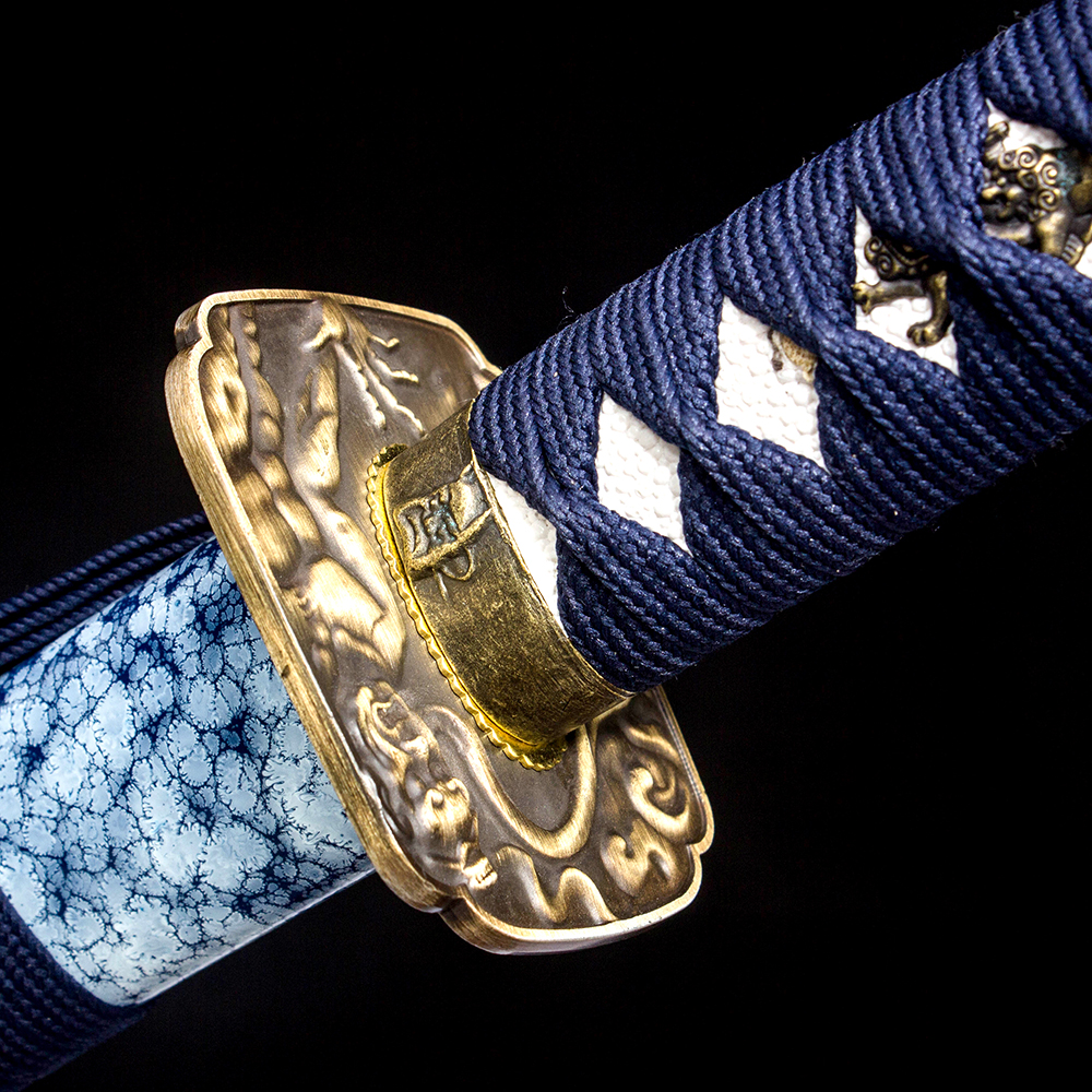 Blue Moondrop – Water Element Katana Sword-KAGEFORGE5