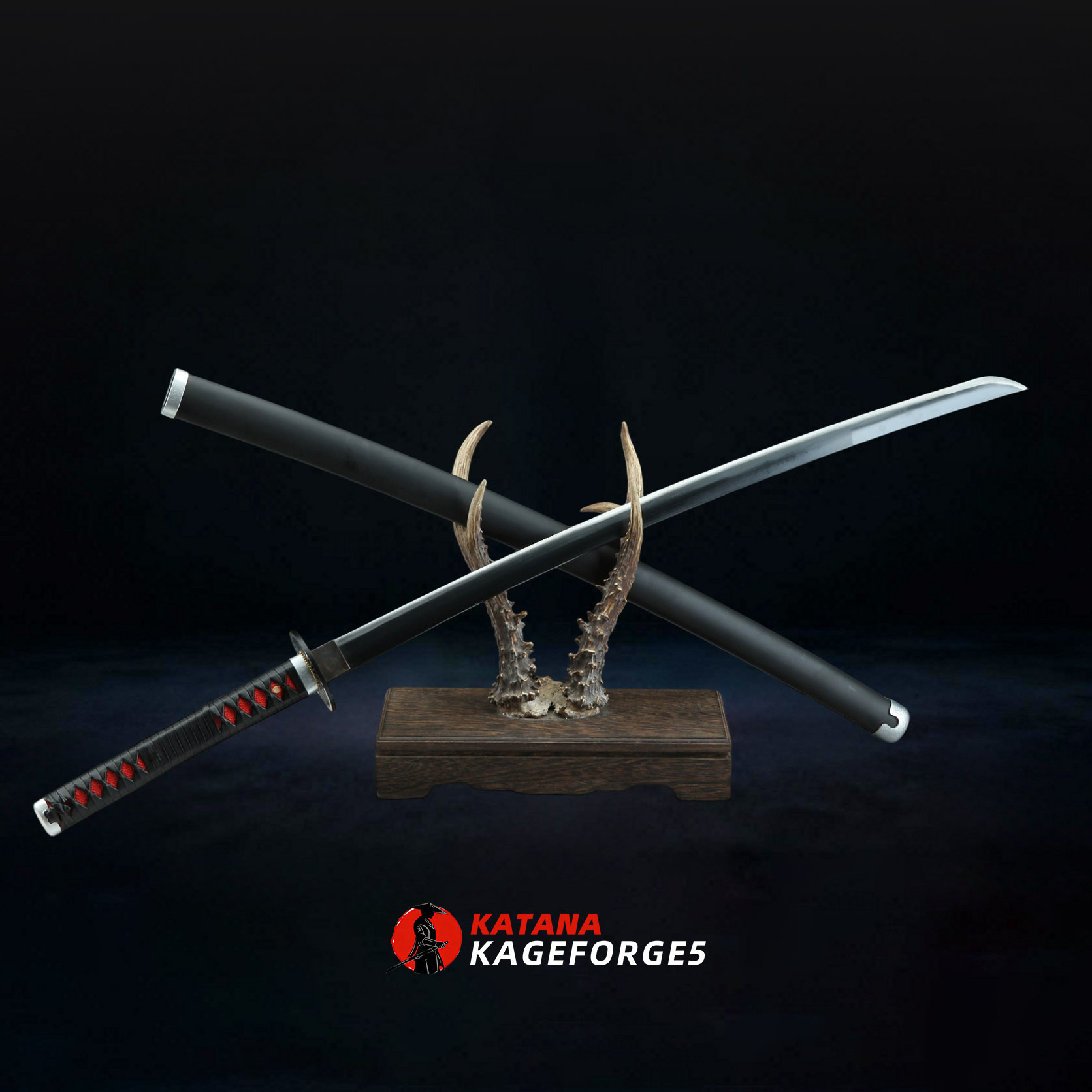 Sun Ember – Fire Element Katana Sword-KAGEFORGE5