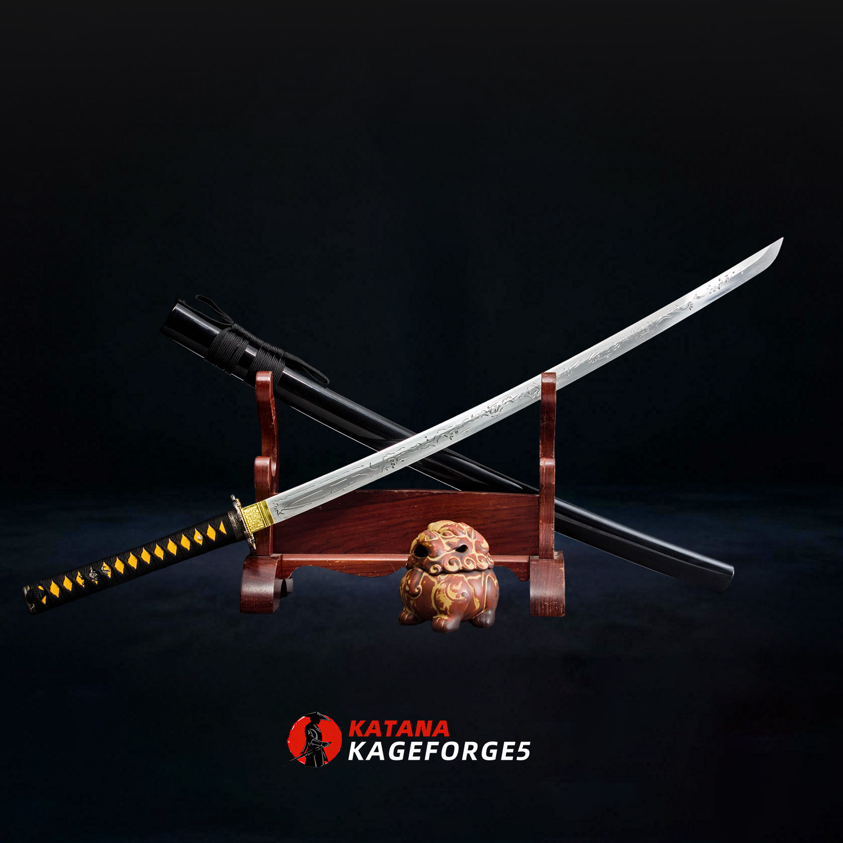 Metal Echo – Metal Element Katana Sword-KAGEFORGE5