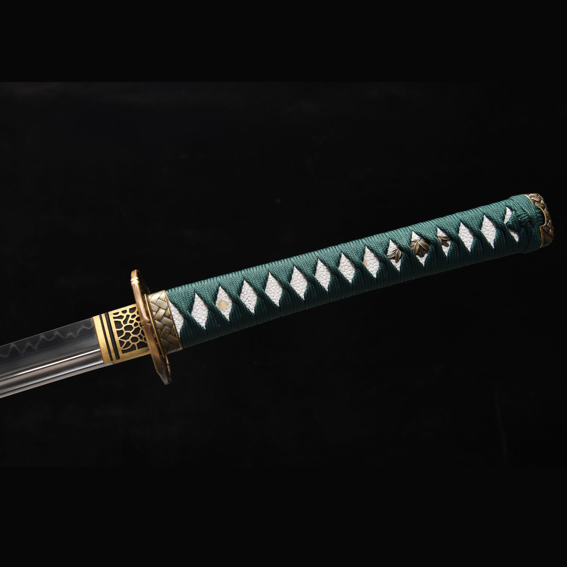 Verdant Rise – Wood Element Katana Sword-KAGEFORGE5