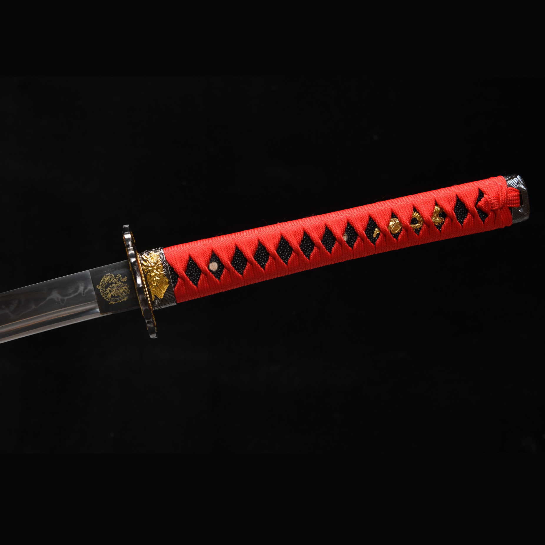 Blazing Crown – Fire Element Katana Sword-KAGEFORGE5