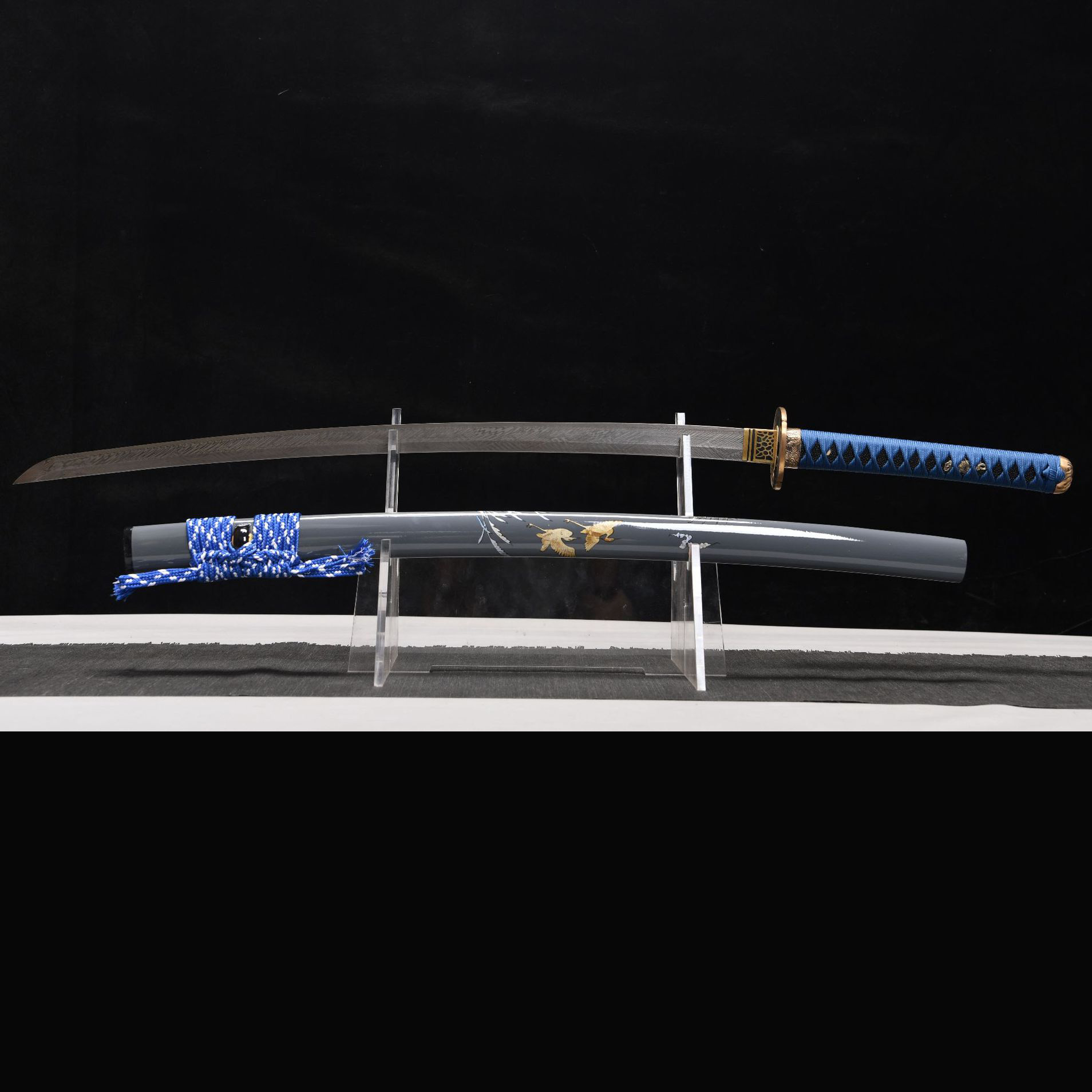 Still Tide – Water Element Katana Sword-KAGEFORGE5