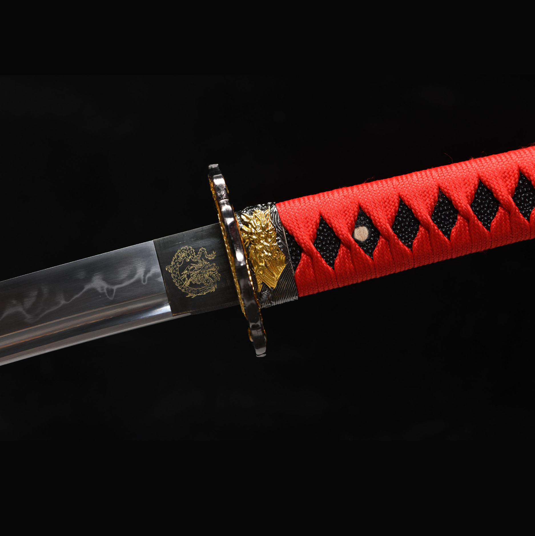 Blazing Crown – Fire Element Katana Sword-KAGEFORGE5