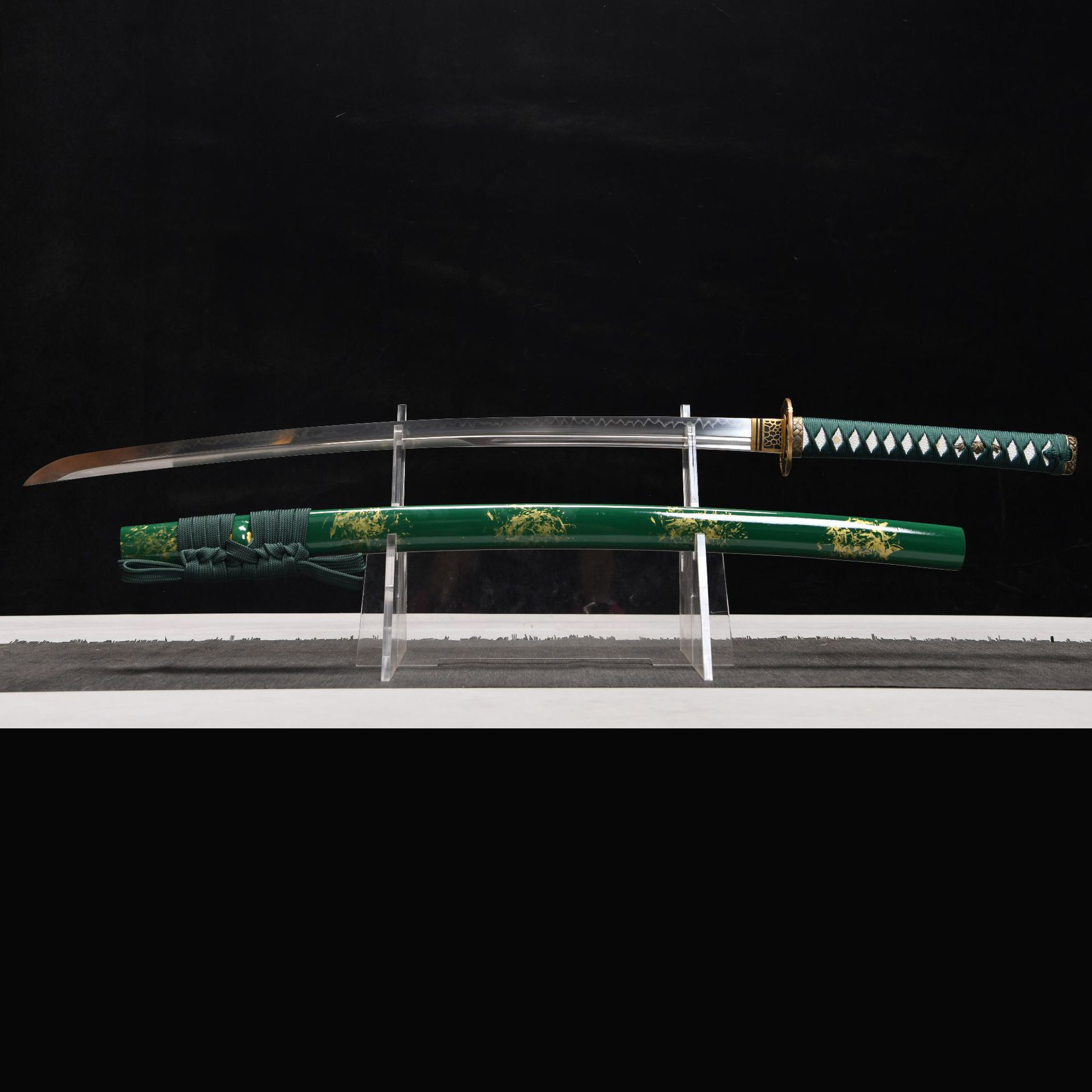 Verdant Rise – Wood Element Katana Sword-KAGEFORGE5