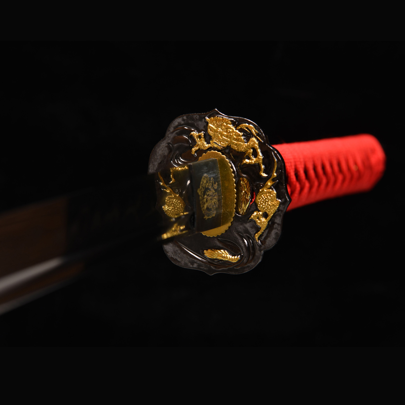 Blazing Crown – Fire Element Katana Sword-KAGEFORGE5