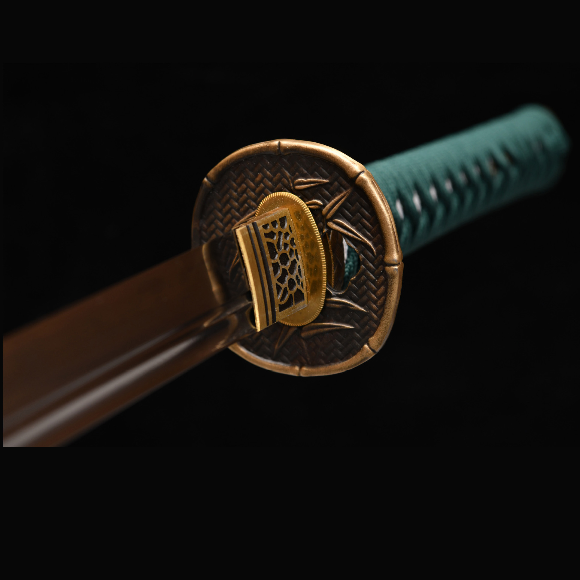 Verdant Rise – Wood Element Katana Sword-KAGEFORGE5