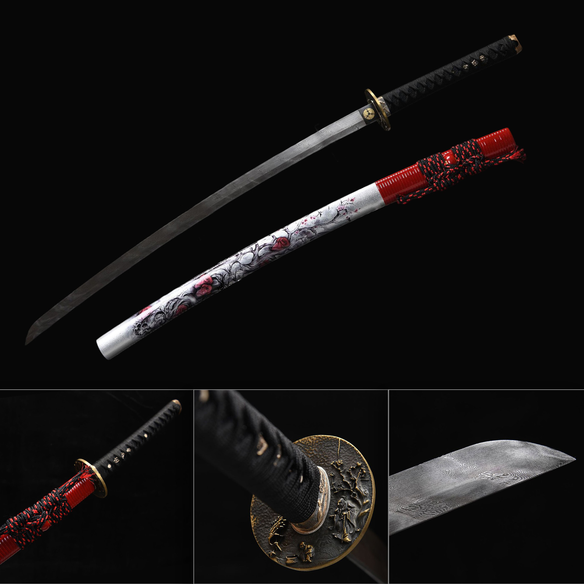 Crimson Drive – Fire Element Katana Sword-KAGEFORGE5