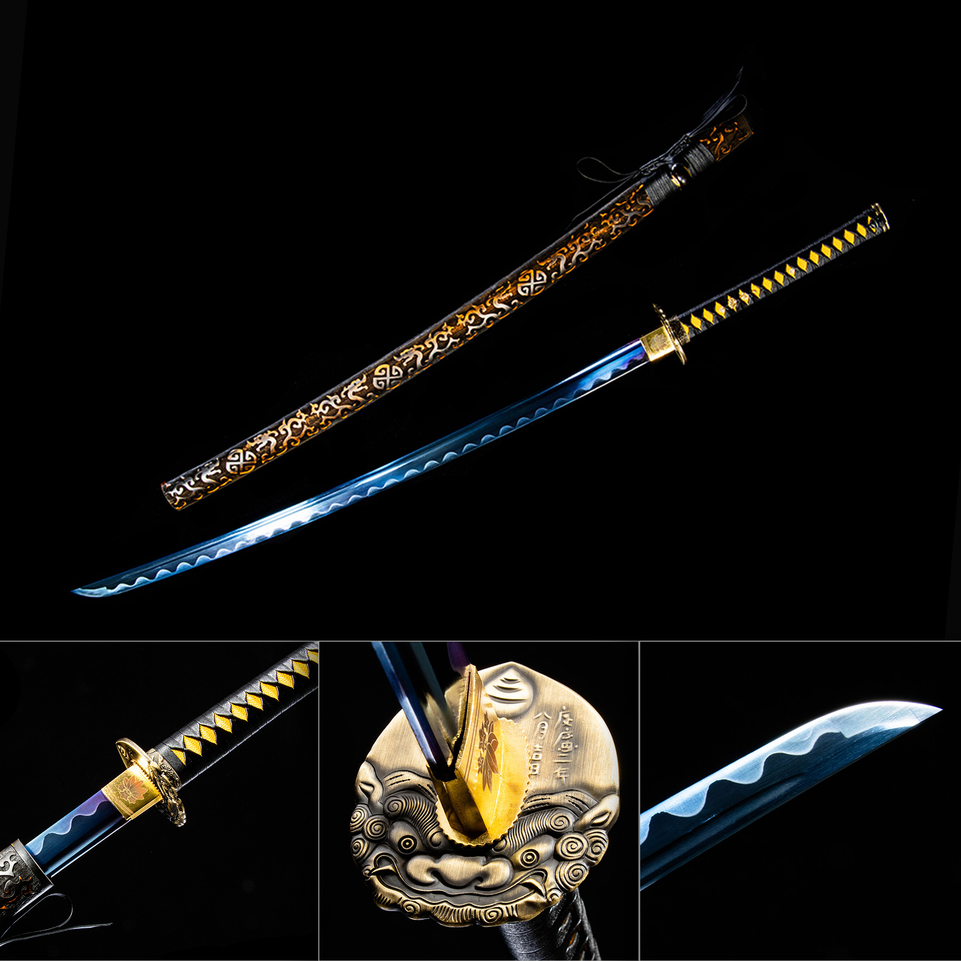 Silent Mirror – Metal Element Katana Sword-KAGEFORGE5