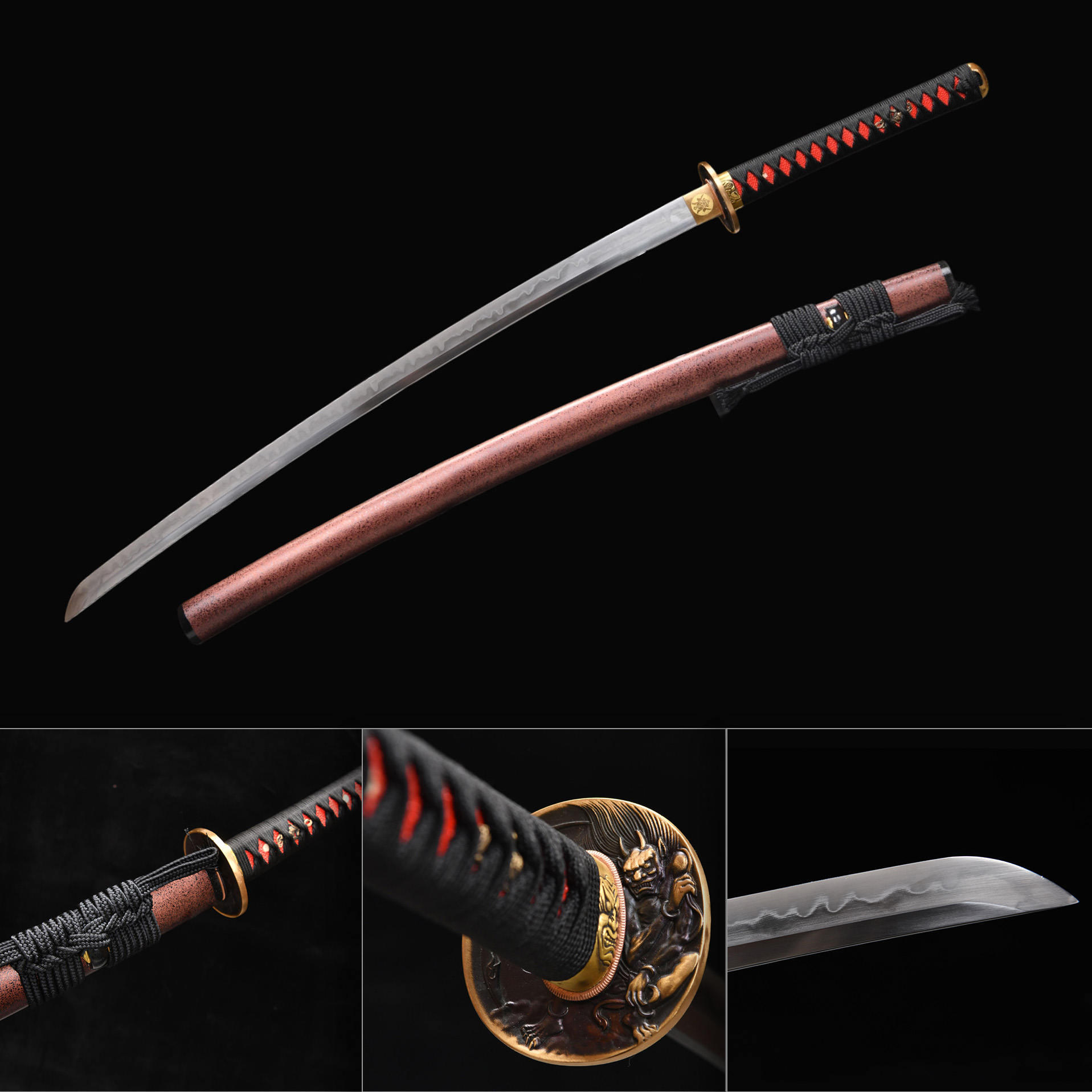 Spark Call – Fire Element Katana Sword-KAGEFORGE5