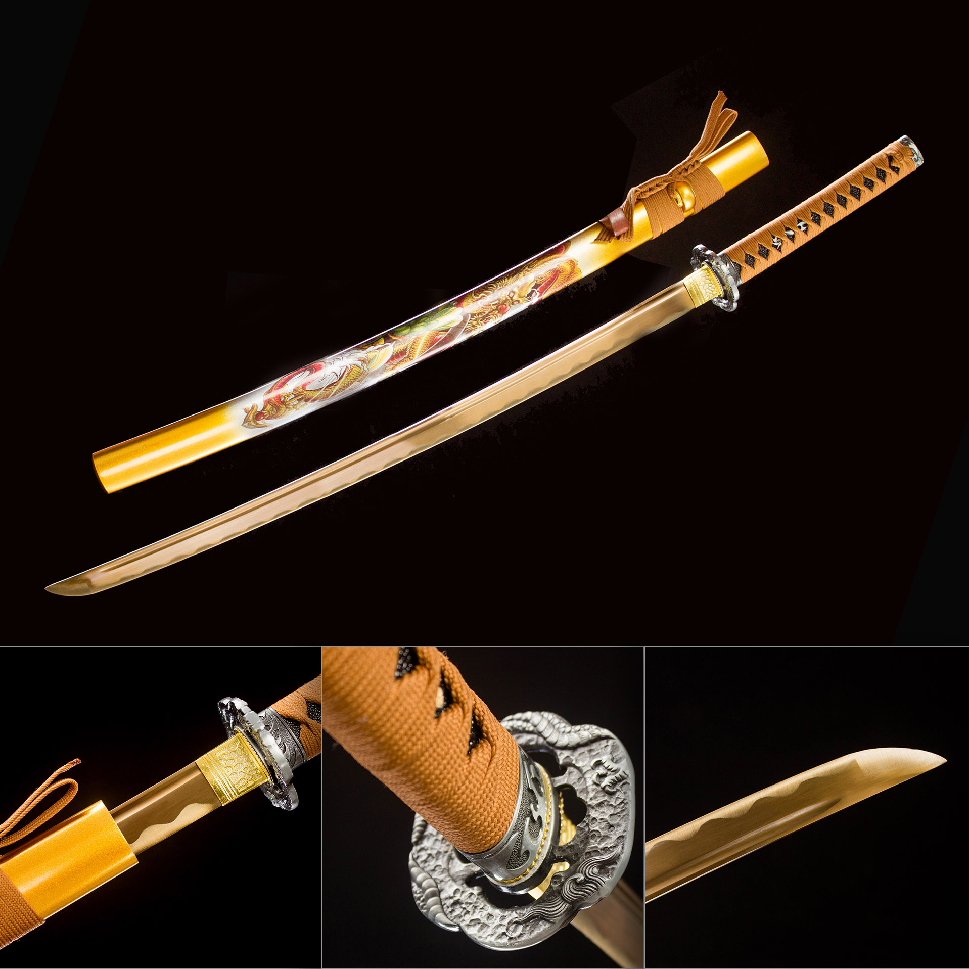 Dust Circle – Earth Element Katana Sword-KAGEFORGE5