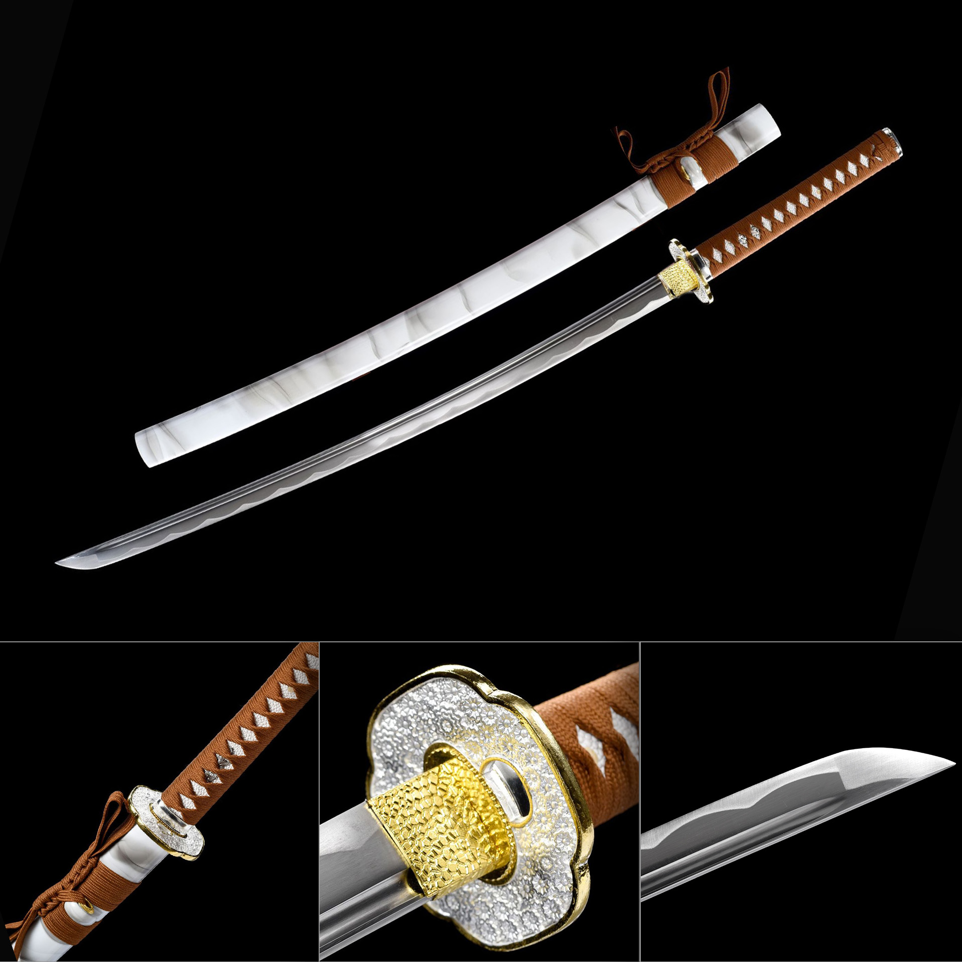 Clay Rune – Earth Element Katana Sword-KAGEFORGE5