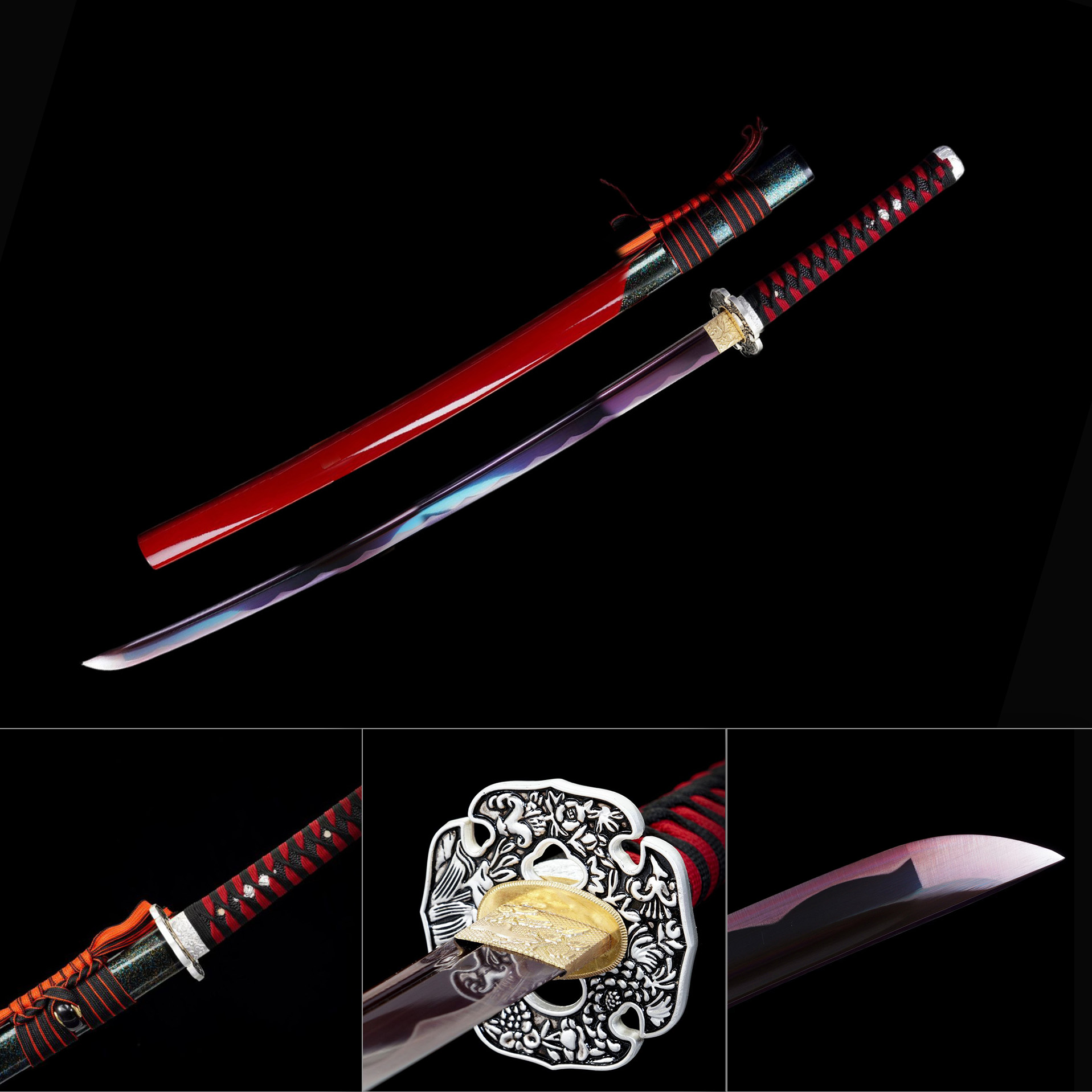 Flame Trace – Fire Element Katana Sword-KAGEFORGE5