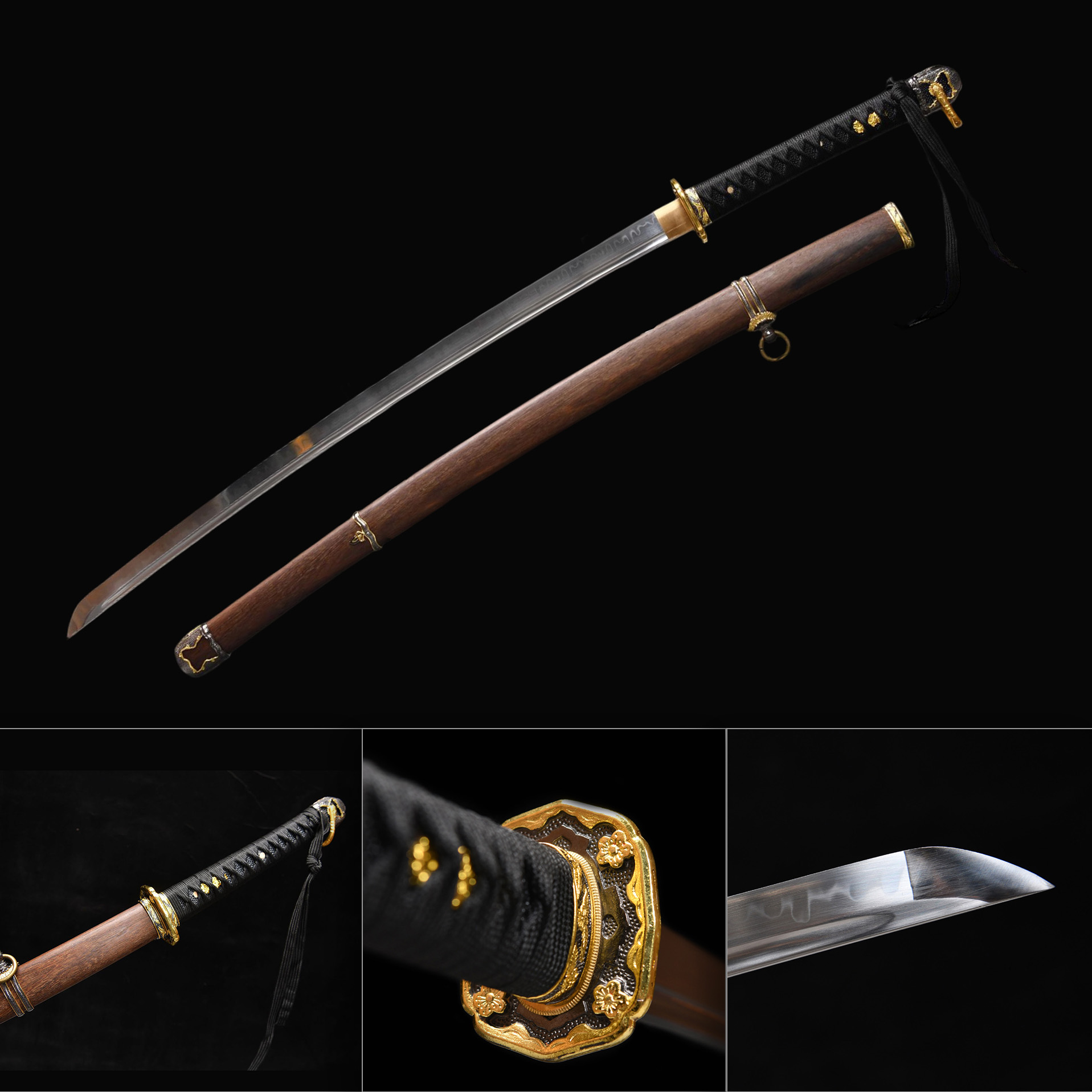 Stone Root – Earth Element Katana Sword-KAGEFORGE5