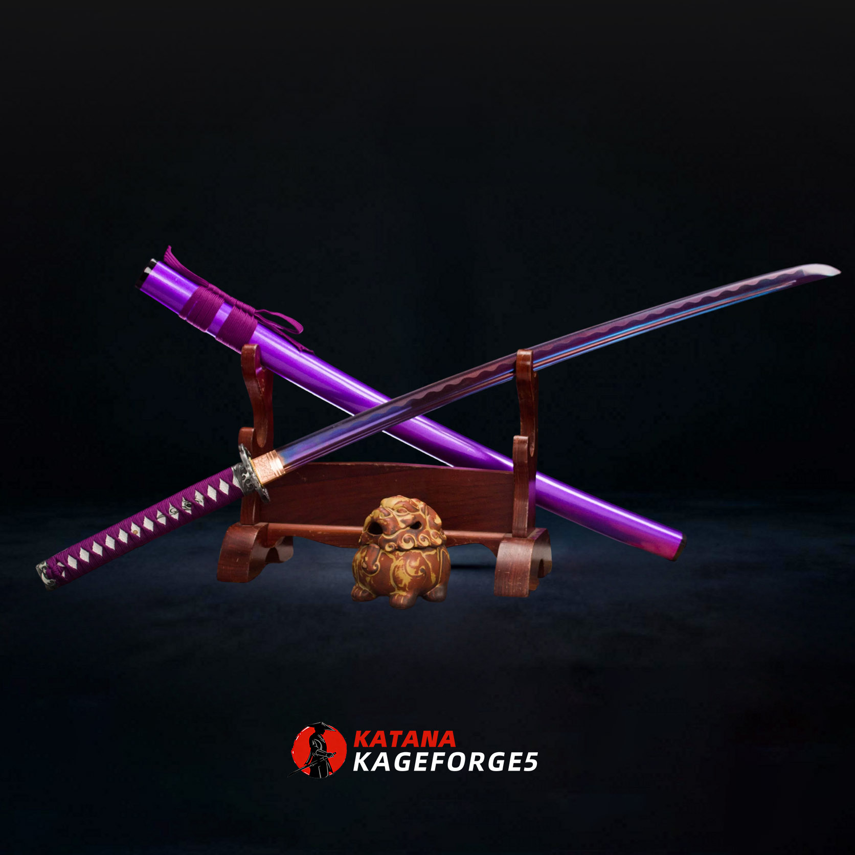 Mist Flow  – Water Element Katana Sword-KAGEFORGE5