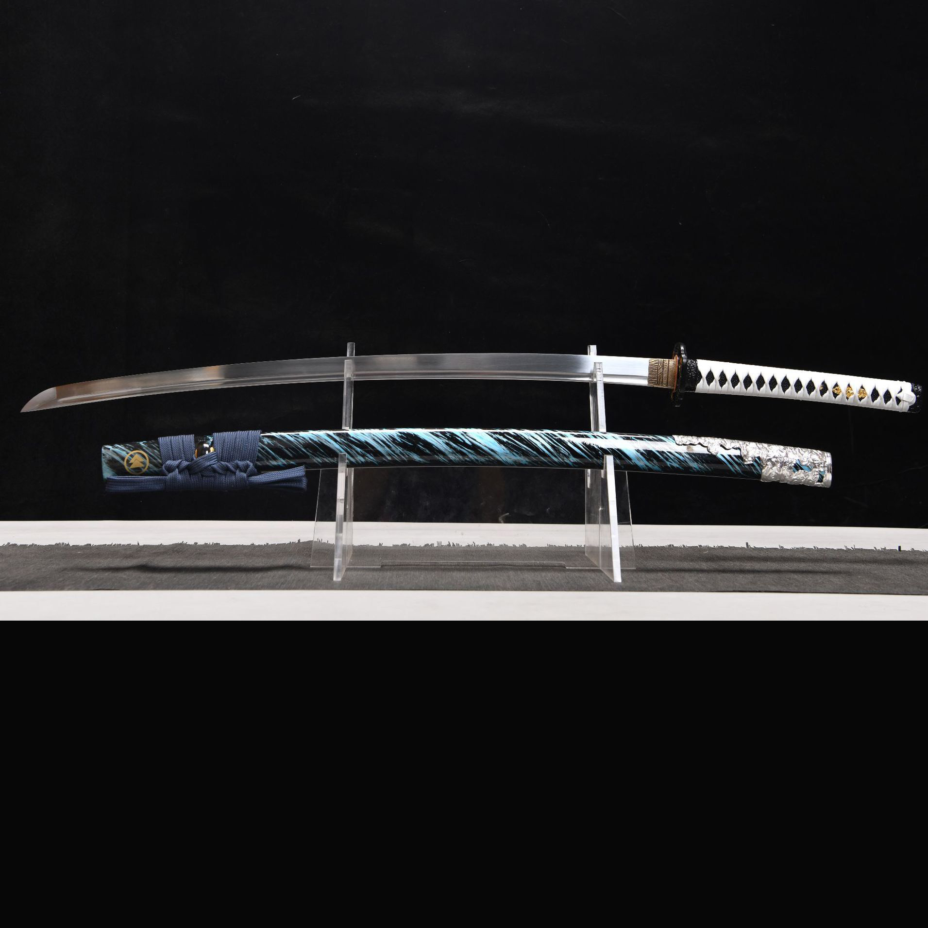 Deep Current – Water Element Katana Sword-KAGEFORGE5