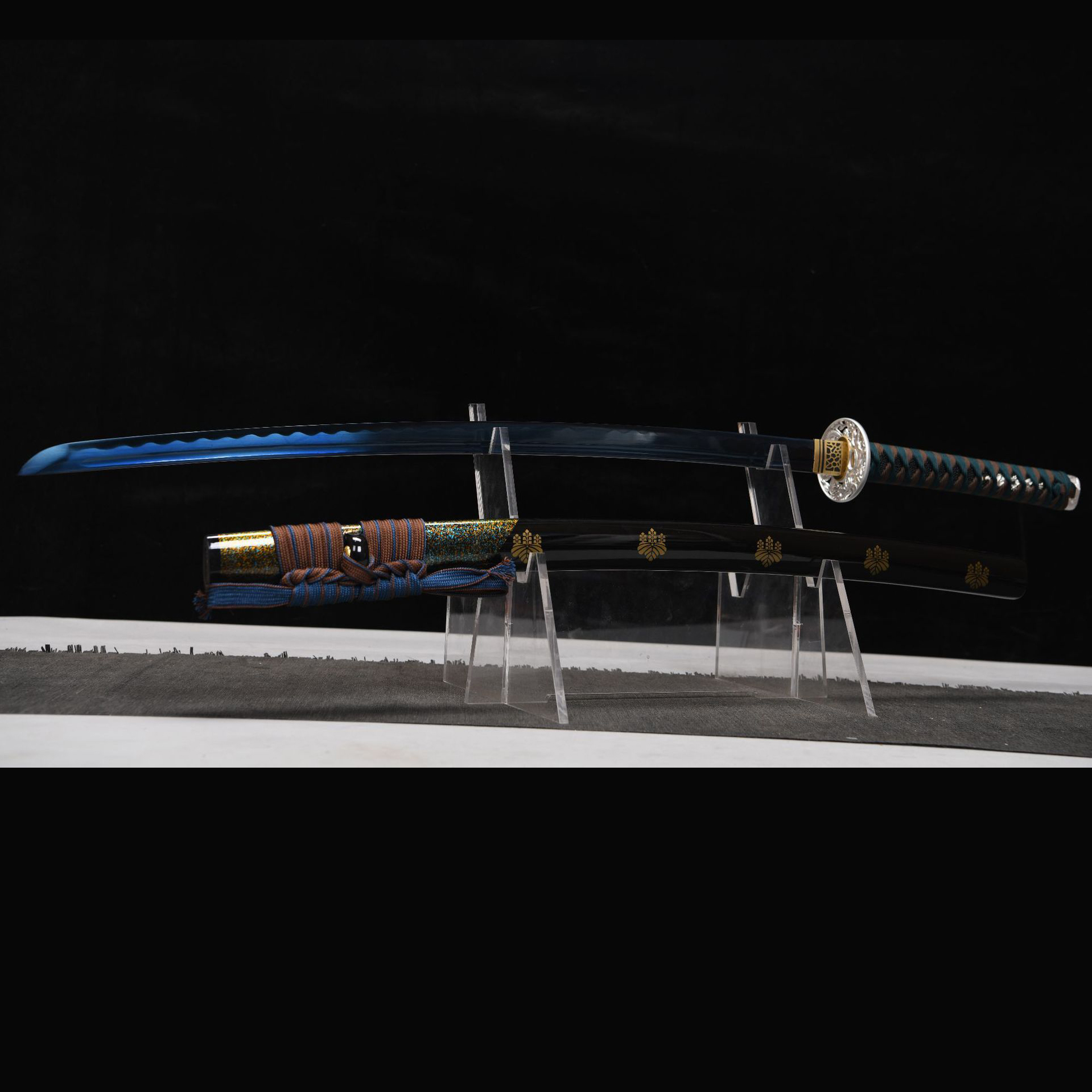 Gilded Resolve – Metal Element Katana Sword-KAGEFORGE5