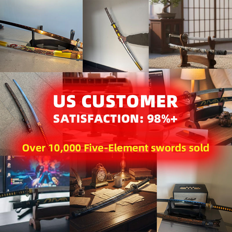 Still Tide – Water Element Katana Sword-KAGEFORGE5