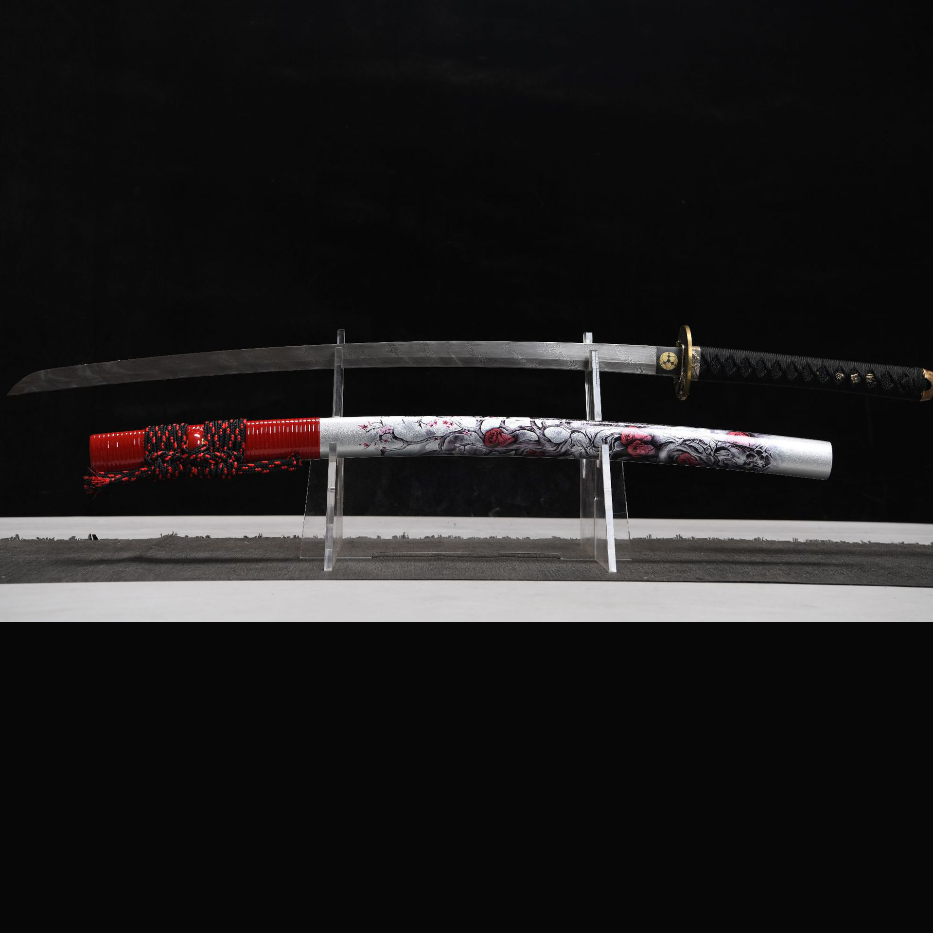 Crimson Drive – Fire Element Katana Sword-KAGEFORGE5