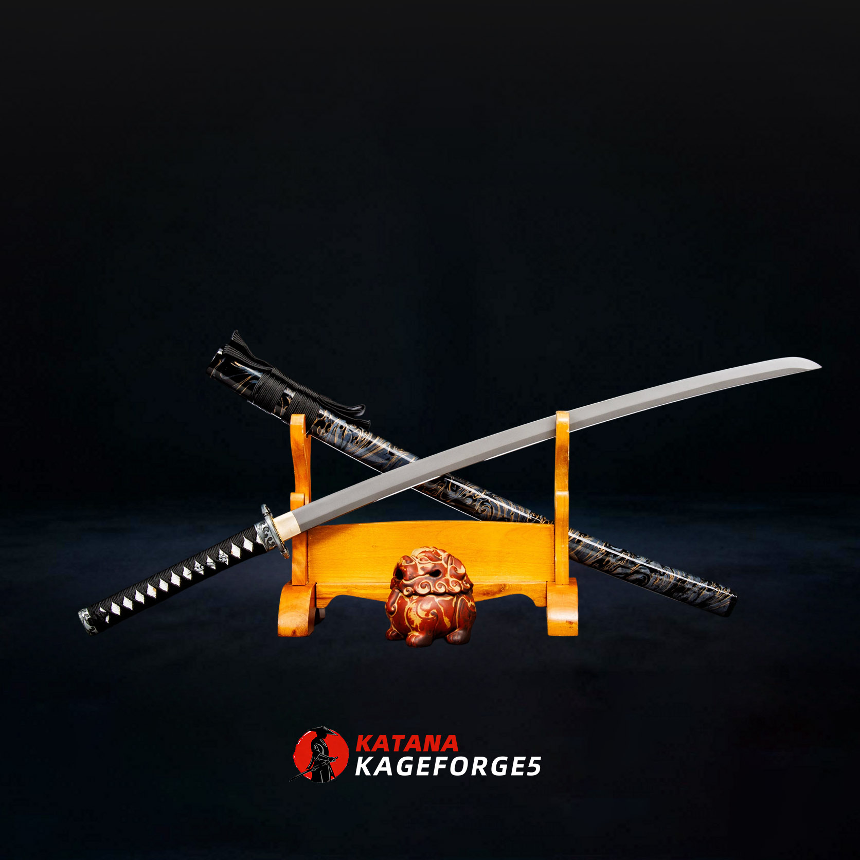 Edge Bloom  – Metal Element Katana Sword-KAGEFORGE5