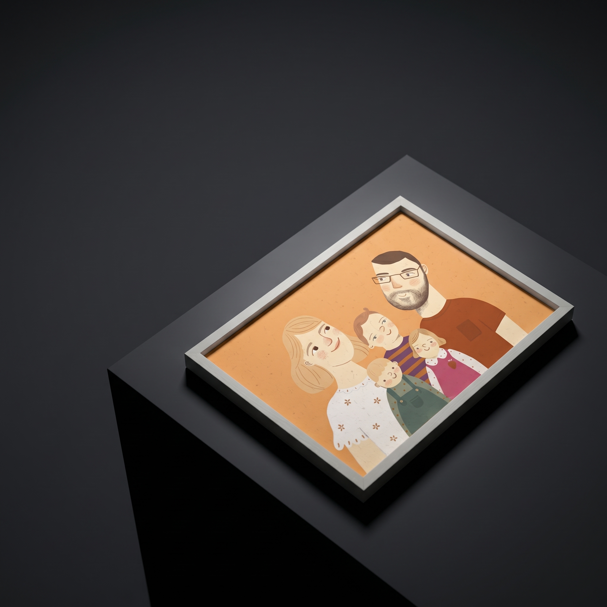 Personalised Hand-Drawn Portrait ✨ Custom Close-Up Illustration Print