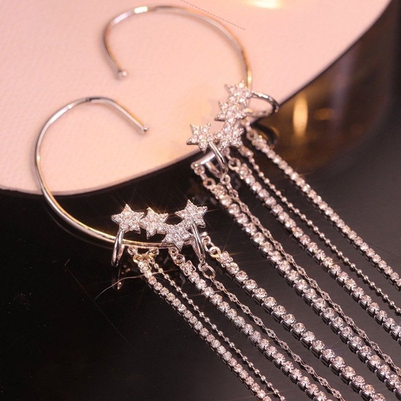 💖Mother's Day Promotion- 48% OFF🌹-Star river roaming tassel earrings✨
