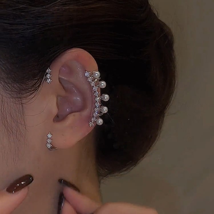 🔥Last Day 49% OFF✨-WHITE PEARL NON-PIERCING CLIP EARRINGS