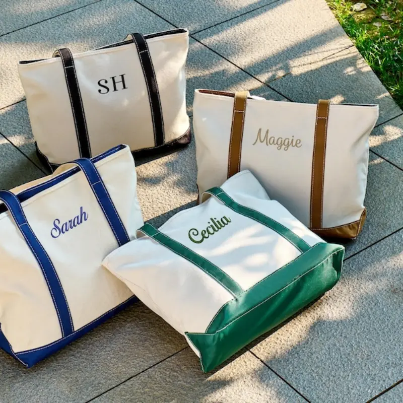 Personalized Embroidered Name Tote Bag