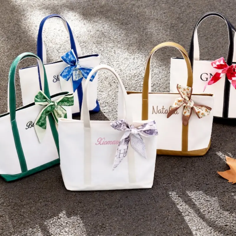 Personalized Embroidered Name Tote Bag