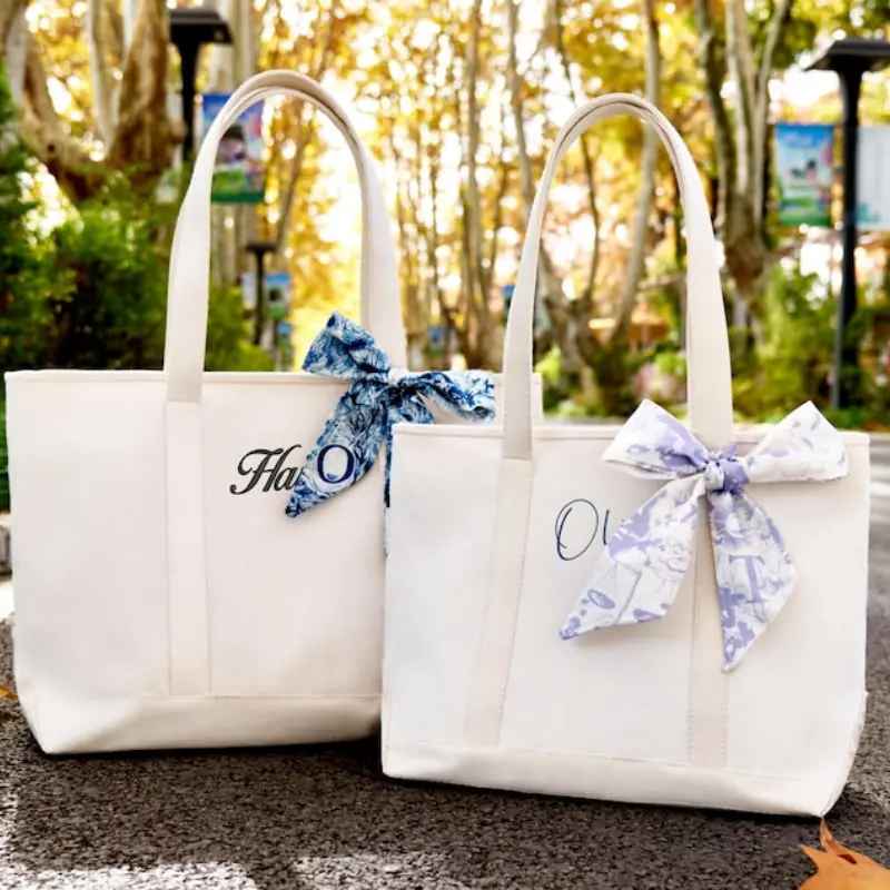 Personalized Embroidered Name Tote Bag