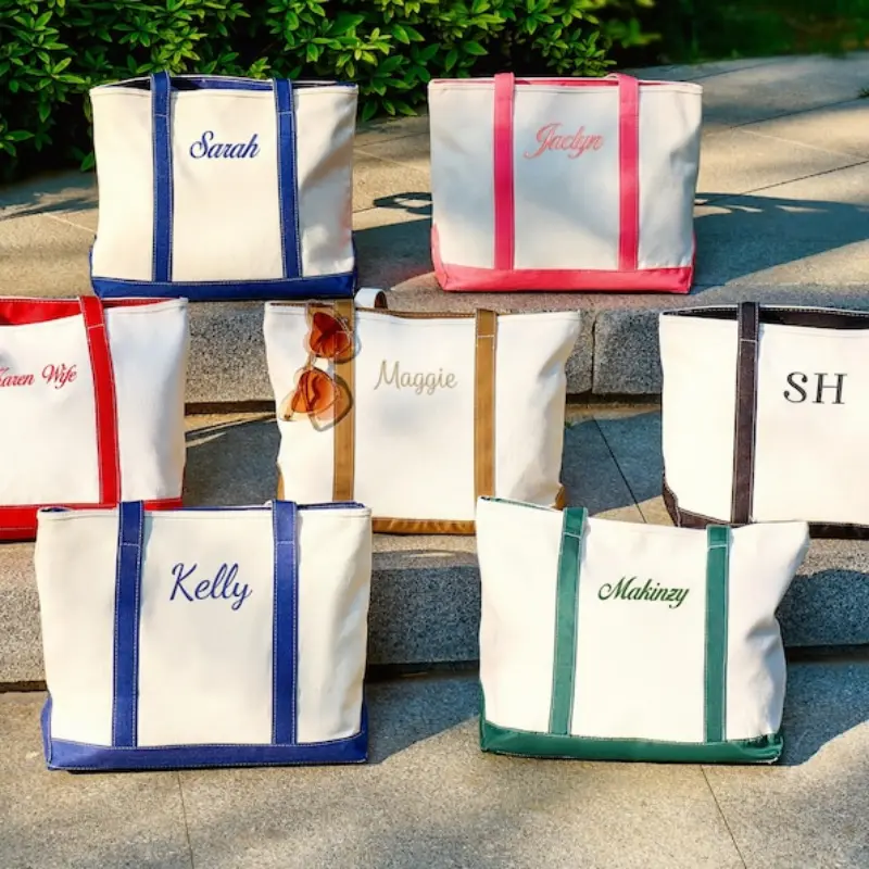 Personalized Embroidered Name Tote Bag