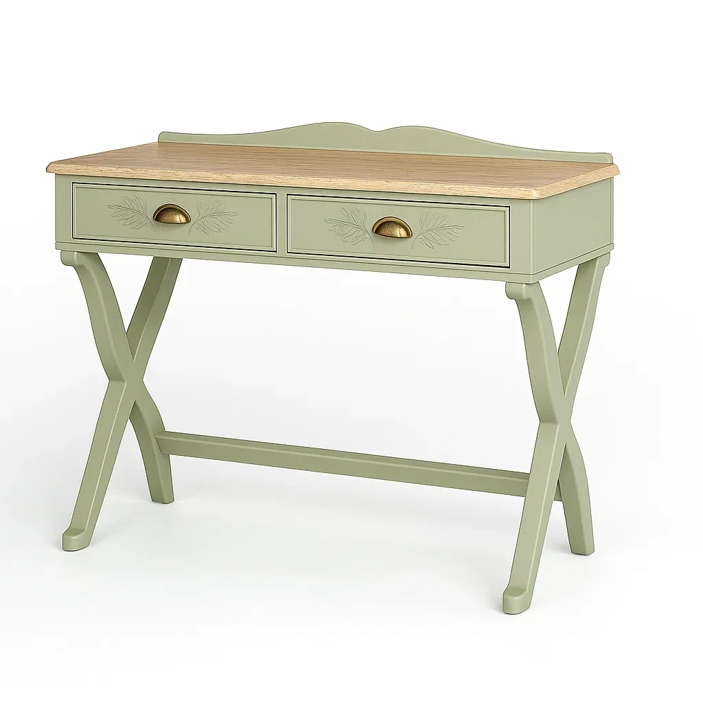 Scrivanie con cassetti in legno verde MDF 100×50×80 cm