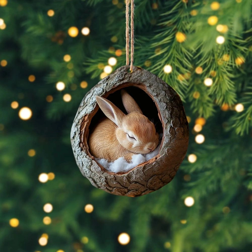 🎁❤️Handmade forest animal Christmas decorations