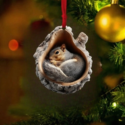 🎁❤️Handmade forest animal Christmas decorations