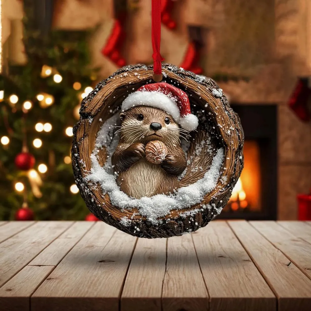 🎁❤️Handmade forest animal Christmas decorations
